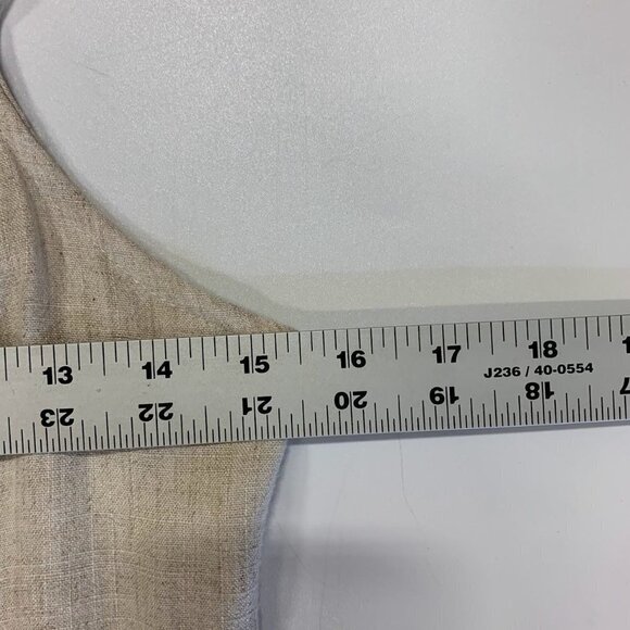 Topshop Women's Spaghettis Strap Linen Bland Full Button Front Dress Size 2 NWT - Picture 11 of 12